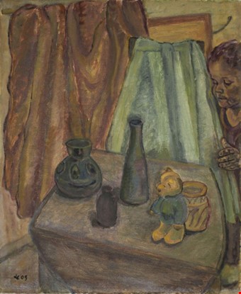 25. Stilleben med nallen, Lena Carlsson. Utropspris: 5000