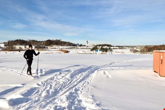 Vasaloppsmeriterade Fredrik Sfblad har ftt en rekordtidig start p vinterssongen med ngra varv p Fors golfbana.