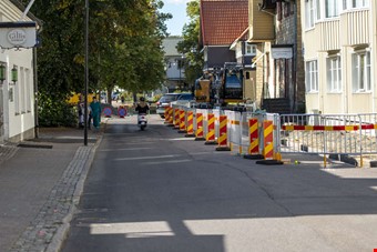 Upprustning av gata r kommunens beskrivning av arbetet p Nygatan. Foto: John Skoglund