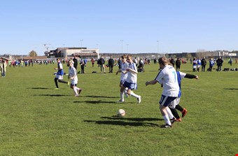 Passningar gick ofta fram.