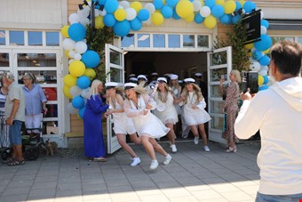 Det var snabba steg upp p scenen. Foto: Johanna Simonsson