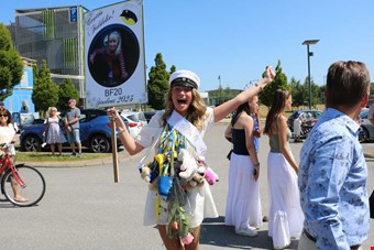 Fiddelie Berntsson var en glad student. Foto: Johanna Simonsson