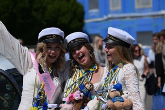 Frida Johnson, Tilde Allansson och Isabelle Johansson. Foto: John Skoglund